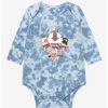 Anime * | Anime Avatar: The Last Airbender Chibi Gaang Group Portrait Tie-Dye Infant One-Piece Boxlunch Exclusive