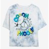 Cartoons * | Cartoons Disney Donald Duck Phooey Womens Tie-Dye Crop T-Shirt