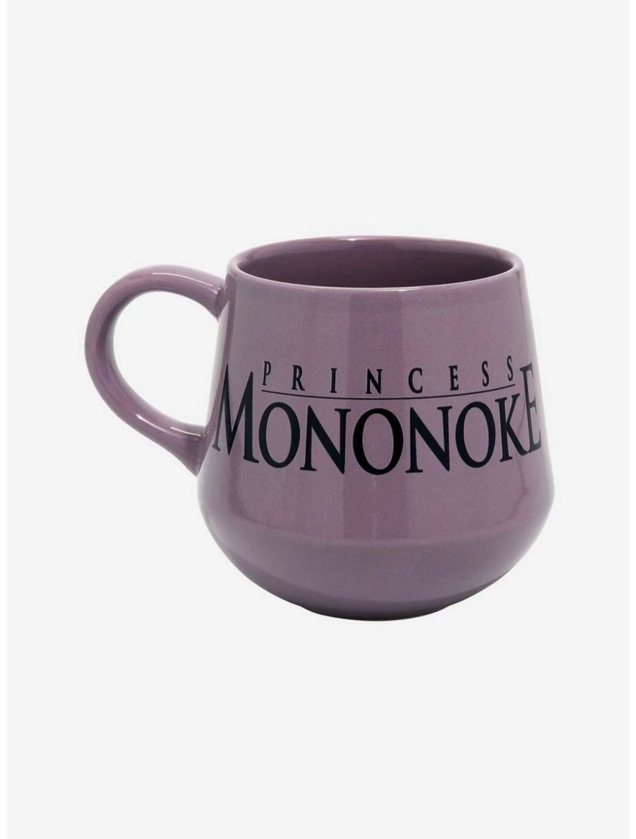 Anime * | Anime Studio Ghibli Princess Mononoke Logo Stoneware Mug Boxlunch Exclusive