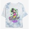 Cartoons * | Cartoons Disney Mickey Mouse Airbrush Womens Tie-Dye Crop T-Shirt