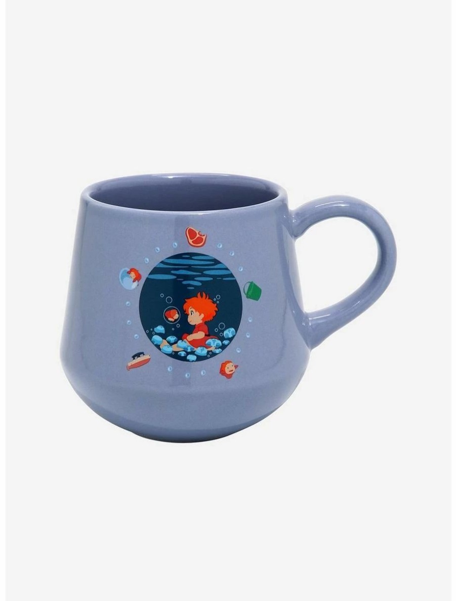 Anime * | Anime Studio Ghibli Ponyo Logo Stoneware Mug Boxlunch Exclusive