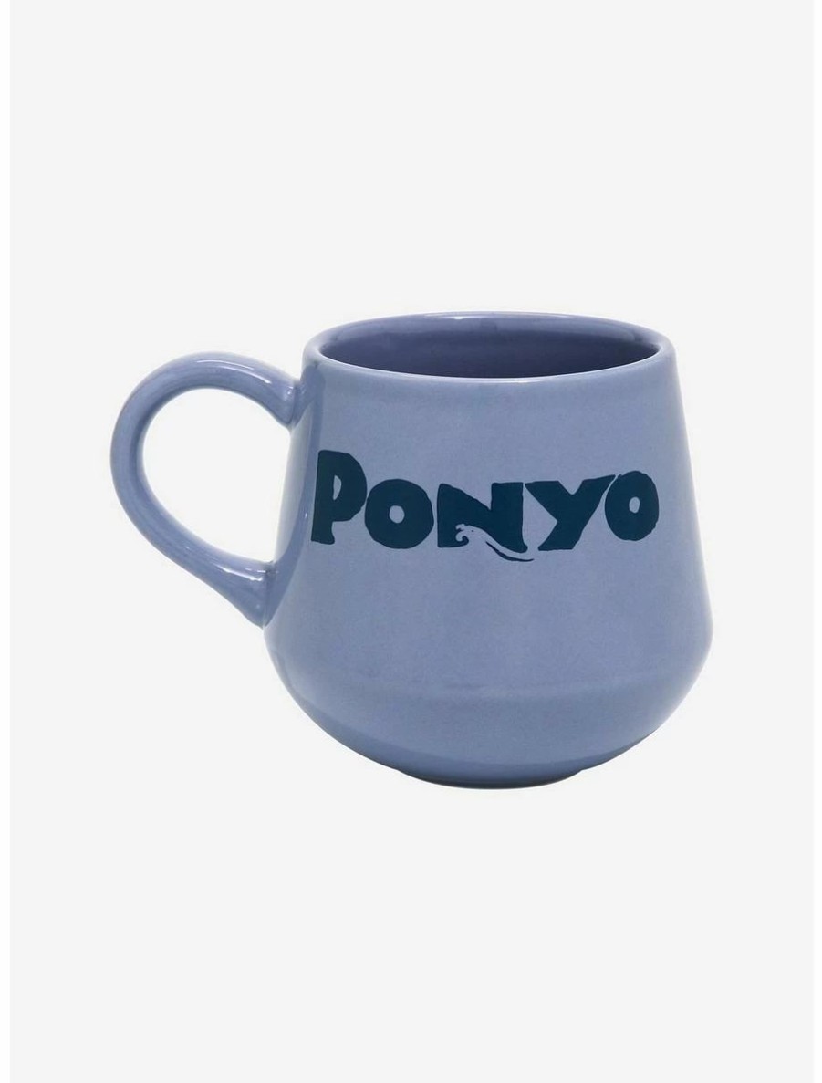 Anime * | Anime Studio Ghibli Ponyo Logo Stoneware Mug Boxlunch Exclusive