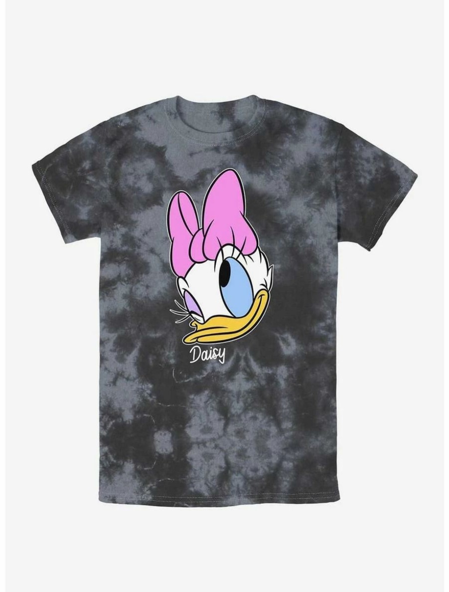 Cartoons * | Cartoons Disney Daisy Duck Big Face Tie-Dye T-Shirt