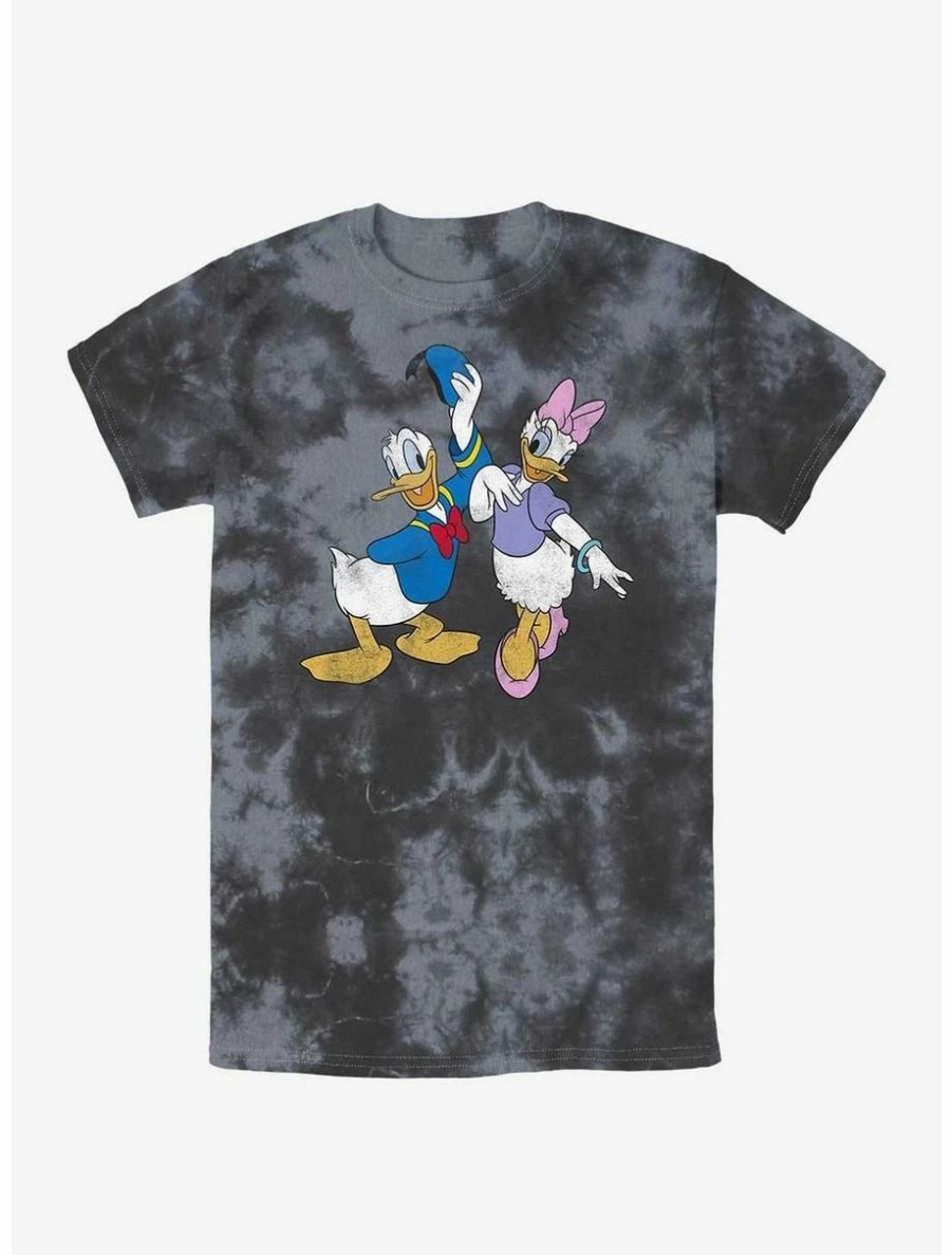 Cartoons * | Cartoons Disney Donald Duck And Daisy Tie-Dye T-Shirt