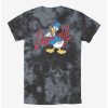 Cartoons * | Cartoons Disney Donald Duck Signature Tie-Dye T-Shirt