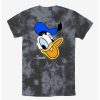 Cartoons * | Cartoons Disney Donald Duck Big Face Tie-Dye T-Shirt