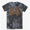 Cartoons * | Cartoons Disney Minnie Mouse Animal Print Bow Tie-Dye T-Shirt